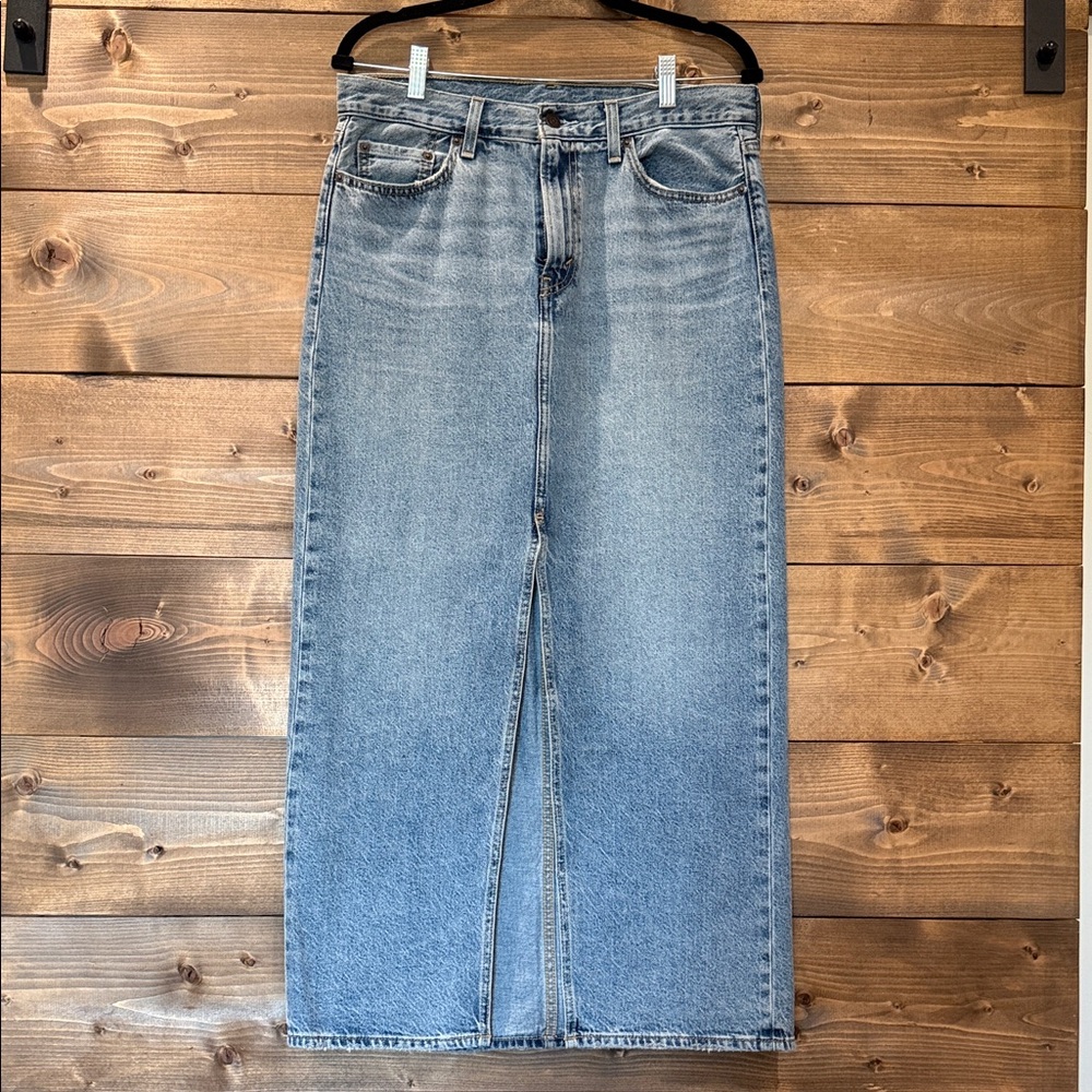 Levi's Premium Denim Maxi Skirt Size 29